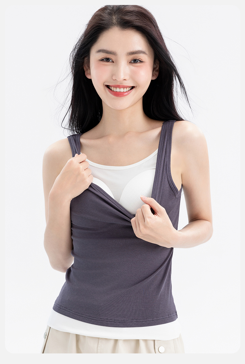 ブラトップ なめらか重ね着ブラトップタンク