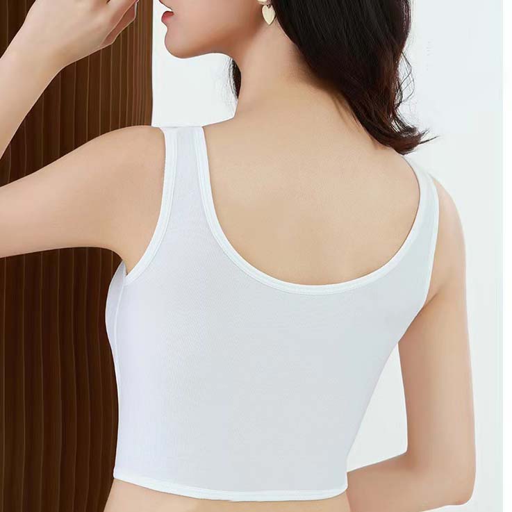 クロップド丈ブラトップタンクトップ ノンワイヤー下着