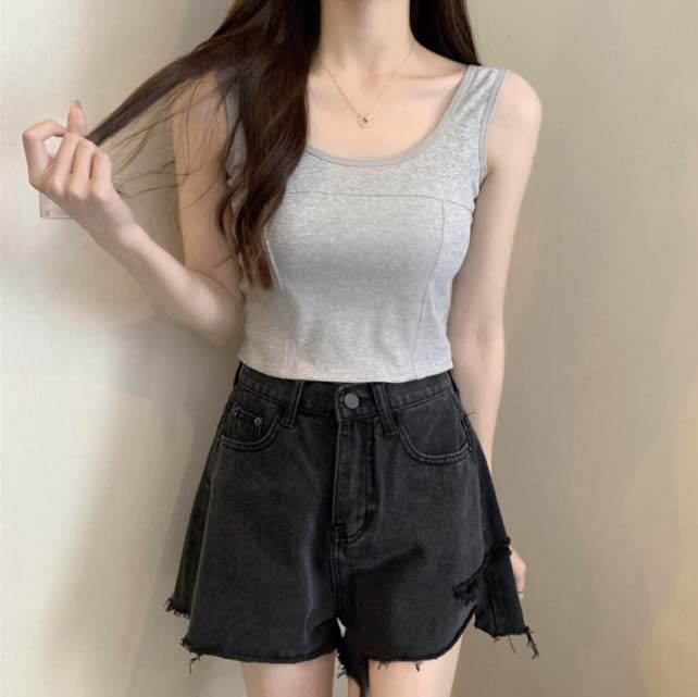 ノンワイヤー ブラトップ タンクトップ ソフト カップ付き