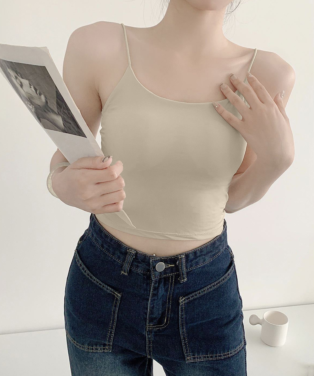 背中あき美人キャミソールブラトップ