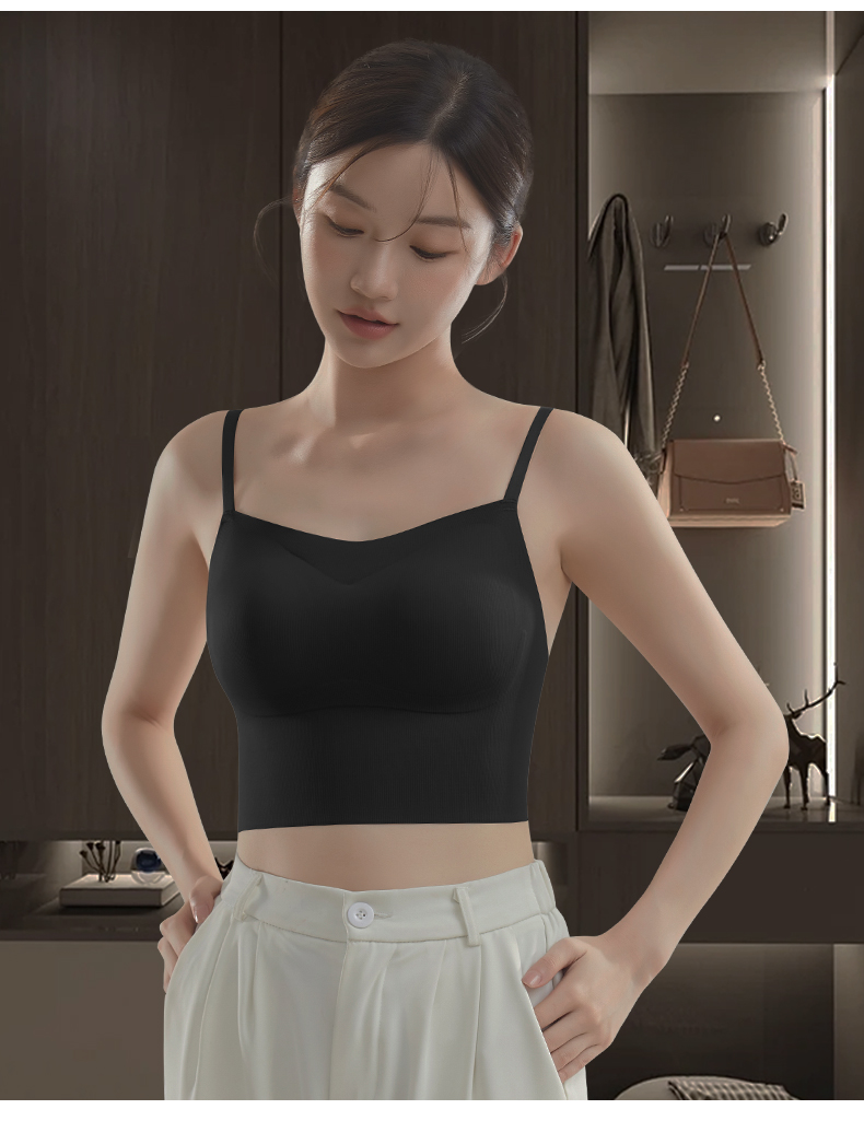 ブラトップ シームレス美胸キャミソール