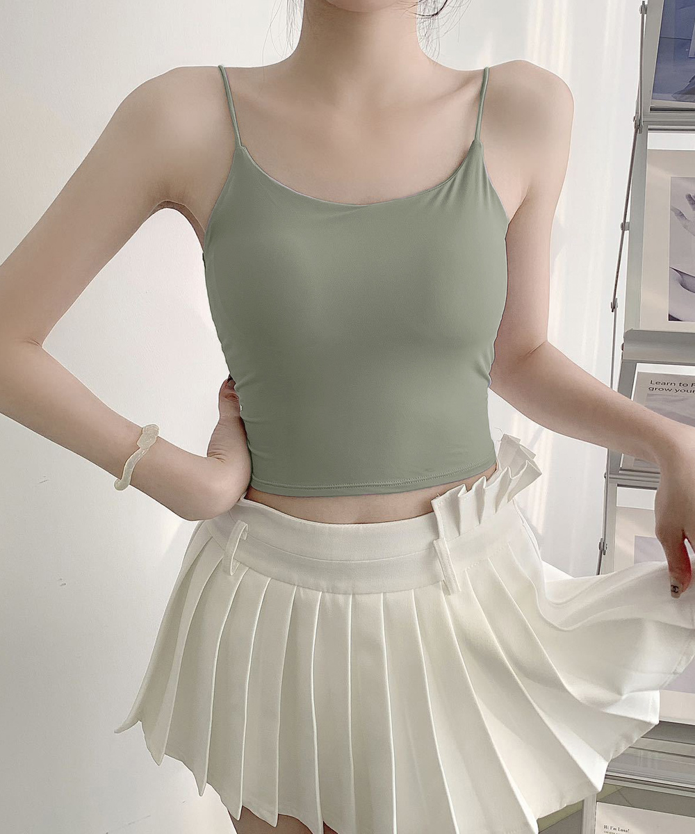 背中あき美人キャミソールブラトップ