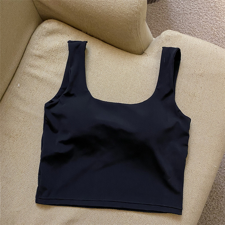 胸パッド付きタンクトップ ブラトップ機能付き レディース 4色展開