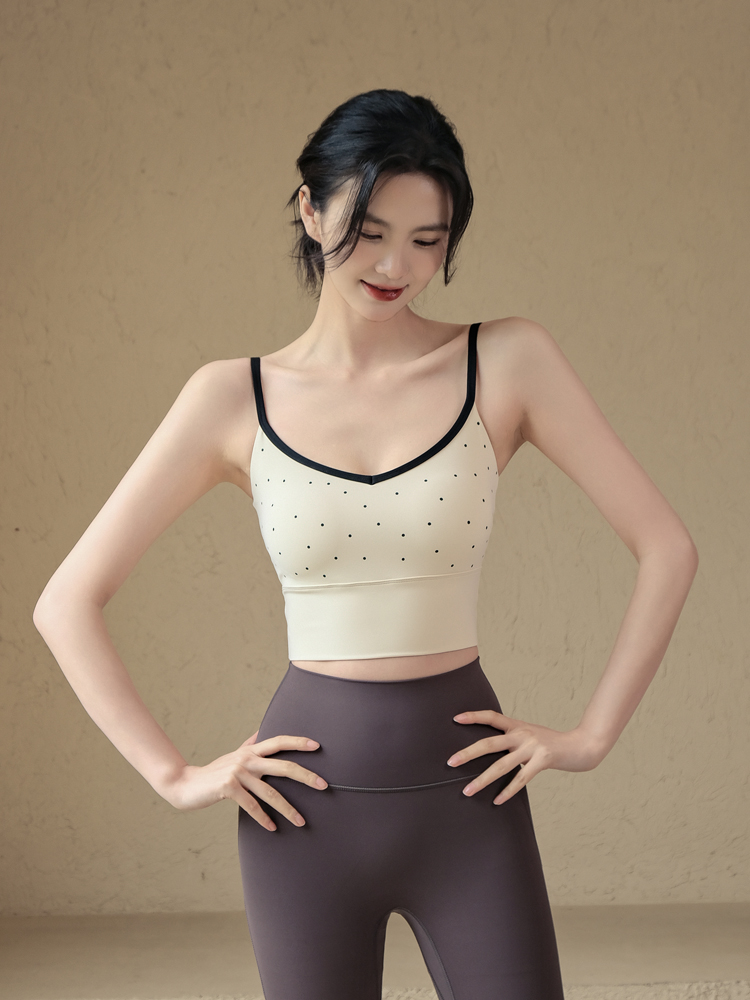 ブラトップ 水玉模様の優美ブラトップ