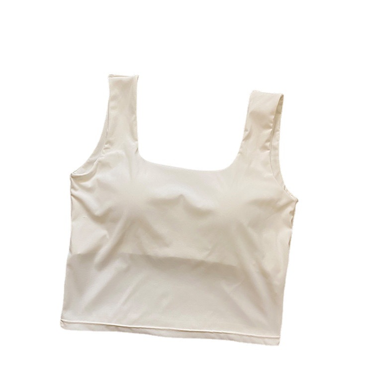 胸パッド付きタンクトップ ブラトップ機能付き レディース 4色展開