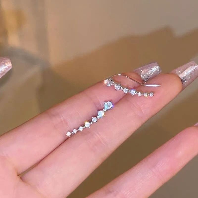 結婚式 アクセサリー 流星きらり ラインピアス