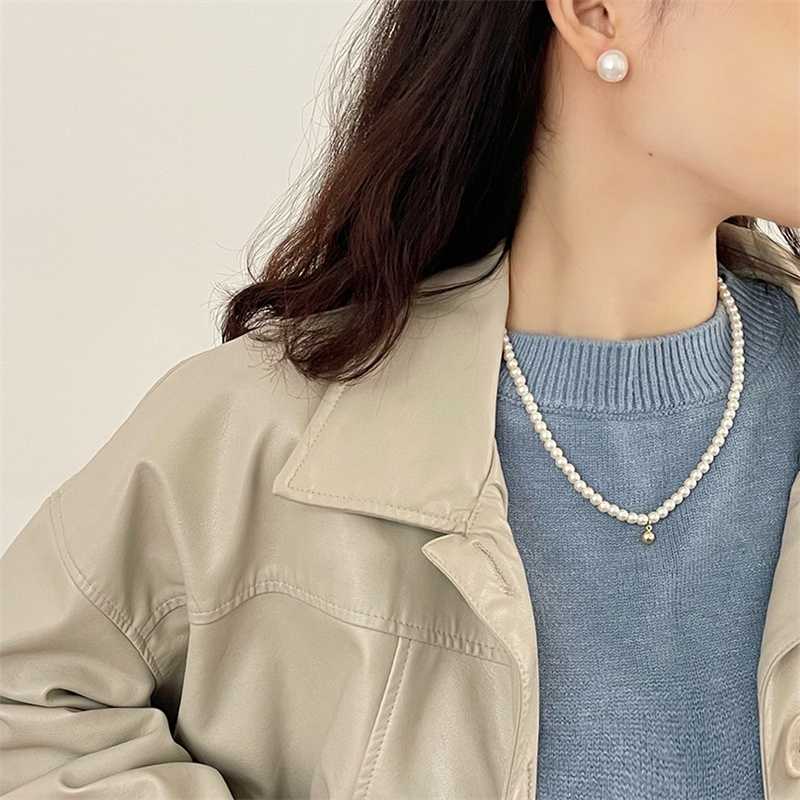 結婚式 アクセサリー 上品な淡水パール ショートネックレス