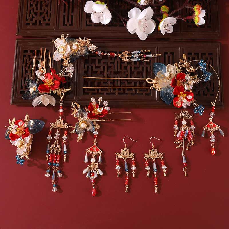 結婚式 アクセサリー 花嫁の美しさを彩る伝統工芸かんざしセット