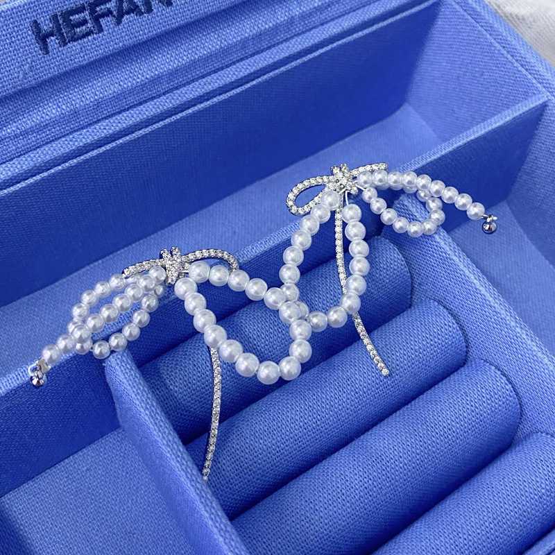 結婚式 アクセサリー リボンパールドロップピアス