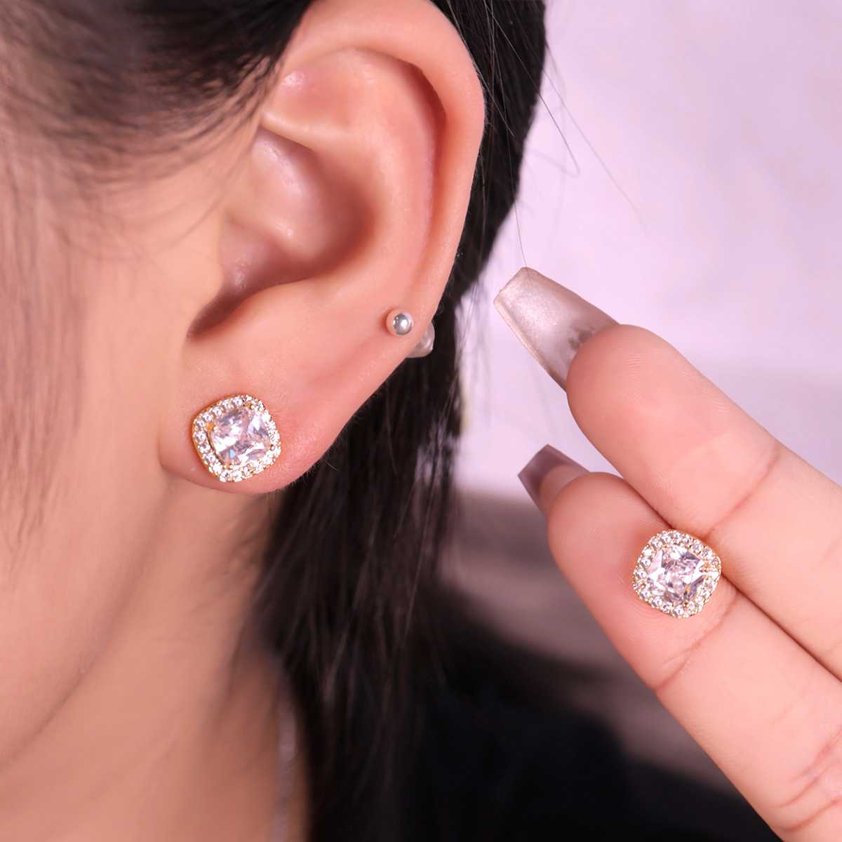 結婚式 アクセサリー キュービックジルコニア 華やかピアスセット