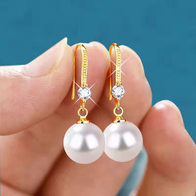 結婚式 アクセサリー 上品な真珠のしずくピアス