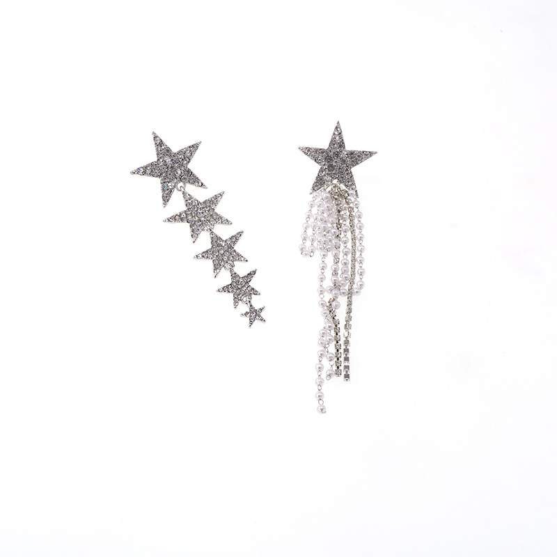 結婚式 アクセサリー 星空のきらめき ロングピアス