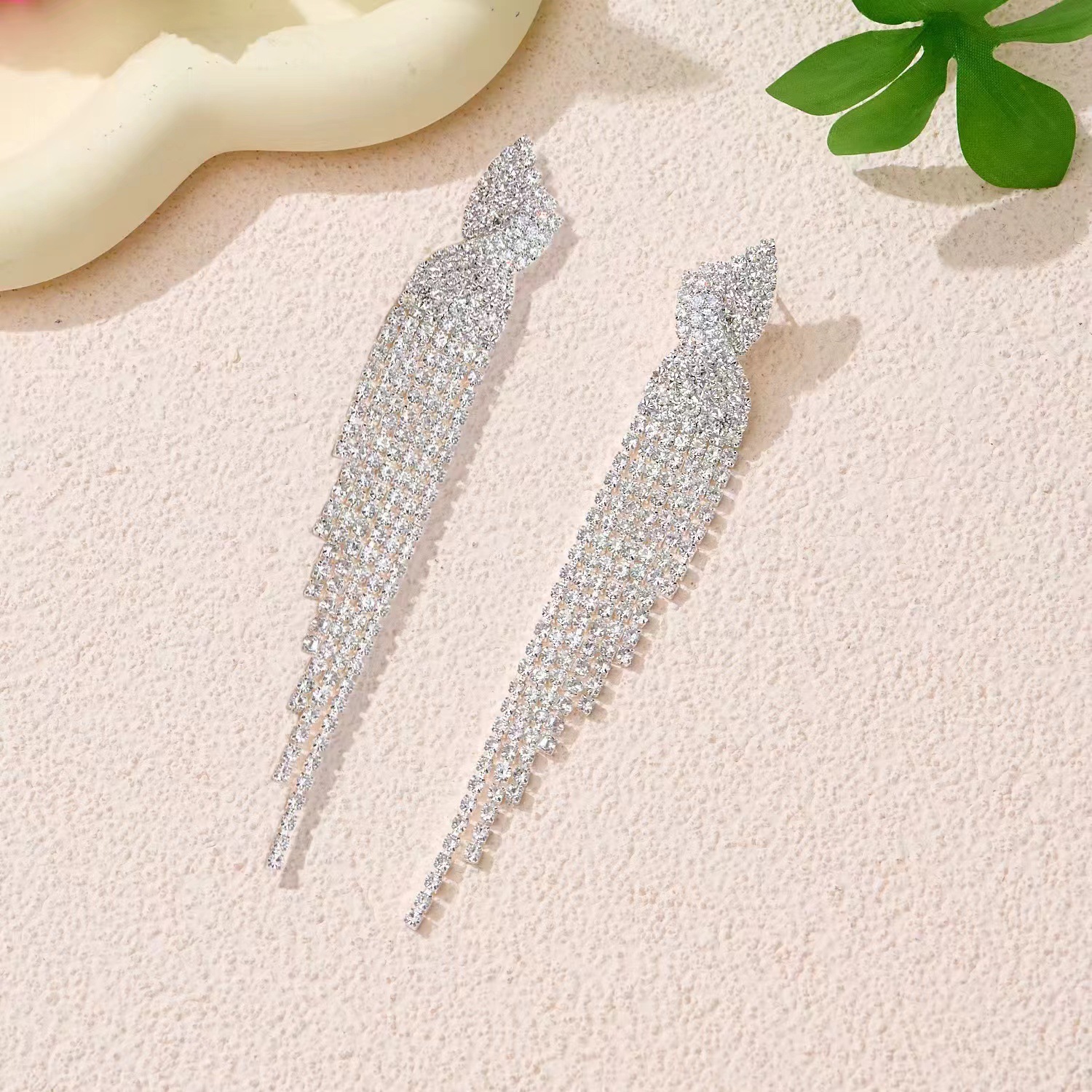 結婚式 アクセサリー 煌めき流星ロングピアス