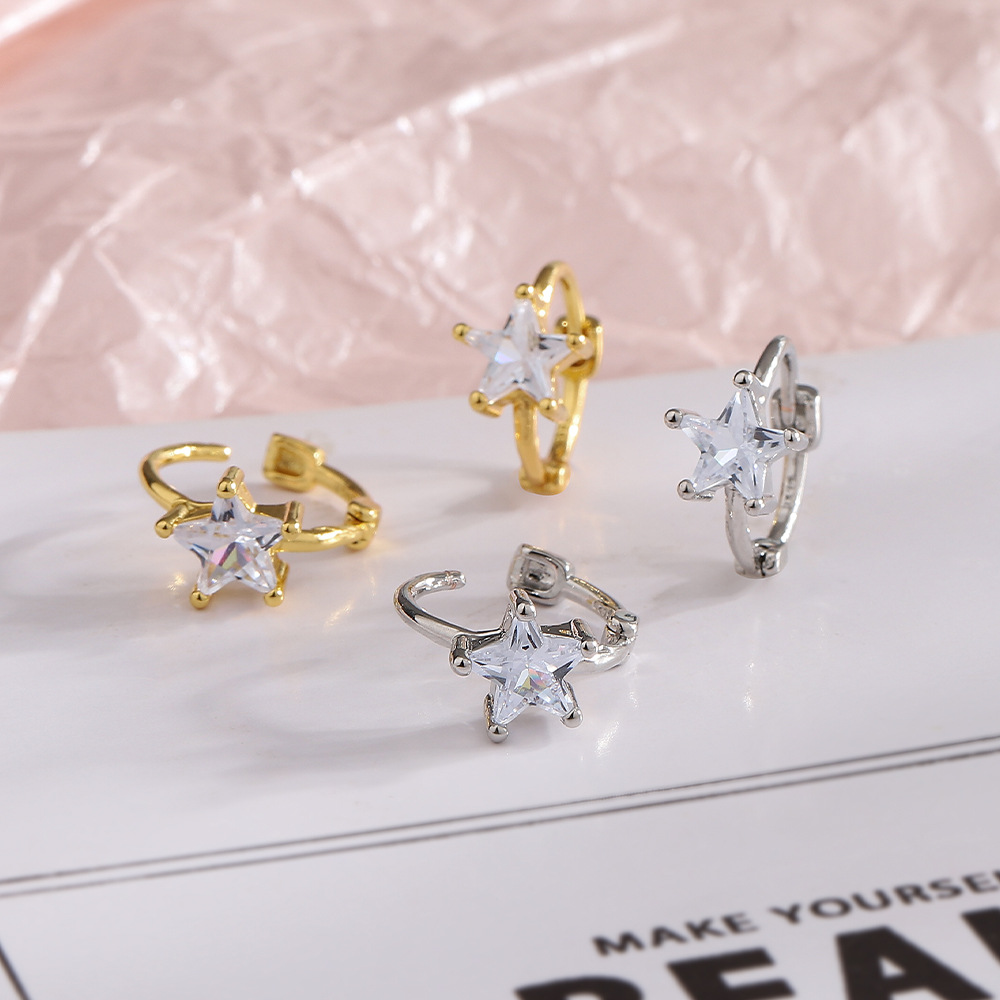 結婚式 アクセサリー 星の輝き クリスタルイヤリング