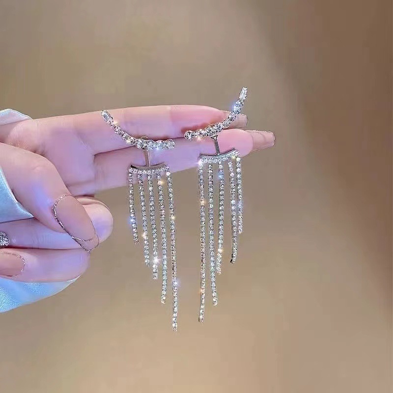 結婚式 アクセサリー 優雅な流星シャワーイヤリング