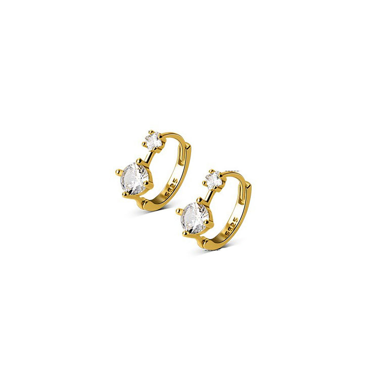 結婚式 アクセサリー 二連煌めき クリスタルピアス