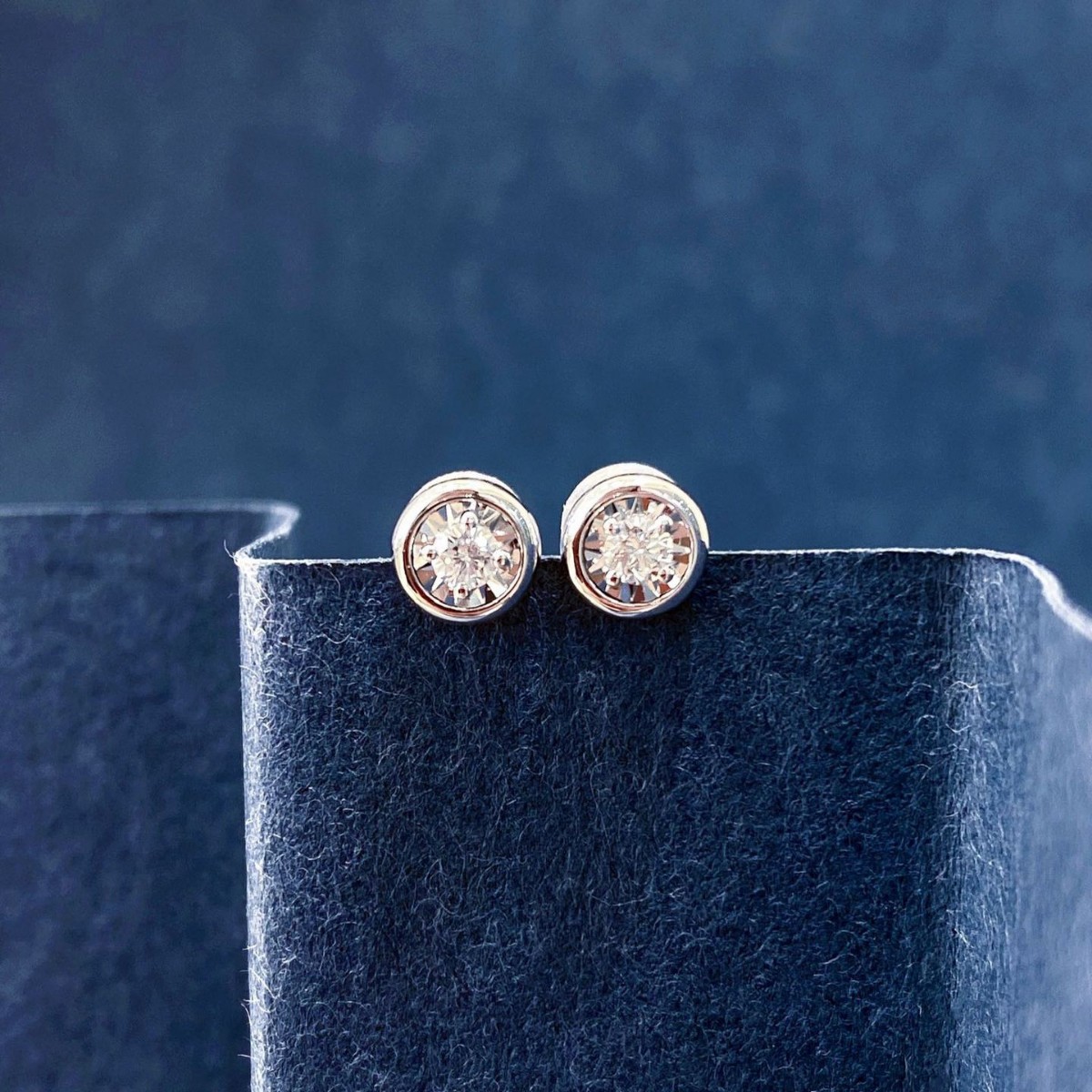 結婚式 アクセサリー 上品な一粒ダイヤモンド ラウンドピアス