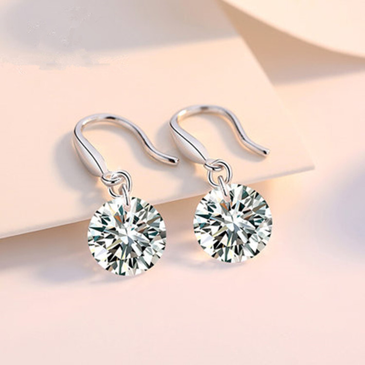 結婚式 アクセサリー 清楚な一粒揺れるピアス
