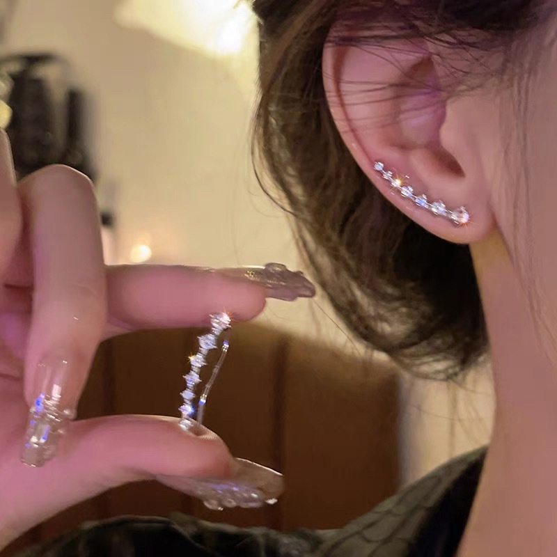 結婚式 アクセサリー 流星きらり ラインピアス