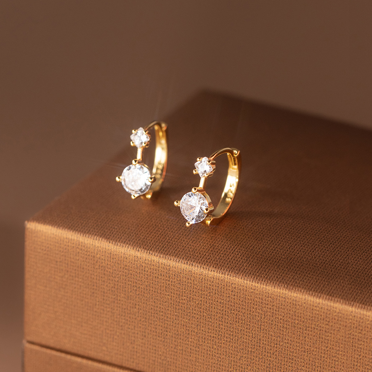 結婚式 アクセサリー 二連煌めき クリスタルピアス