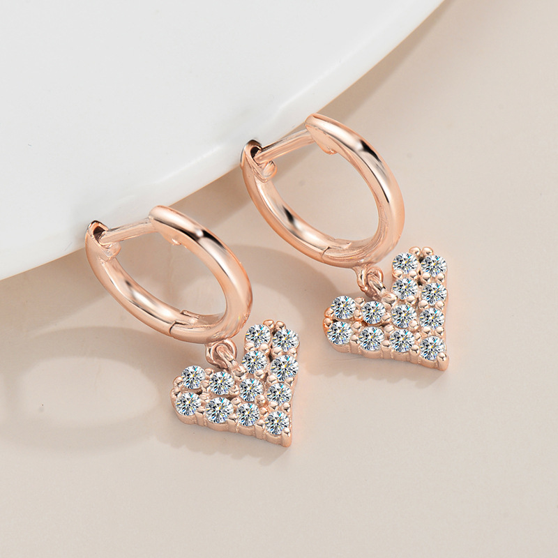 結婚式 アクセサリー きらめきハートのフープピアス
