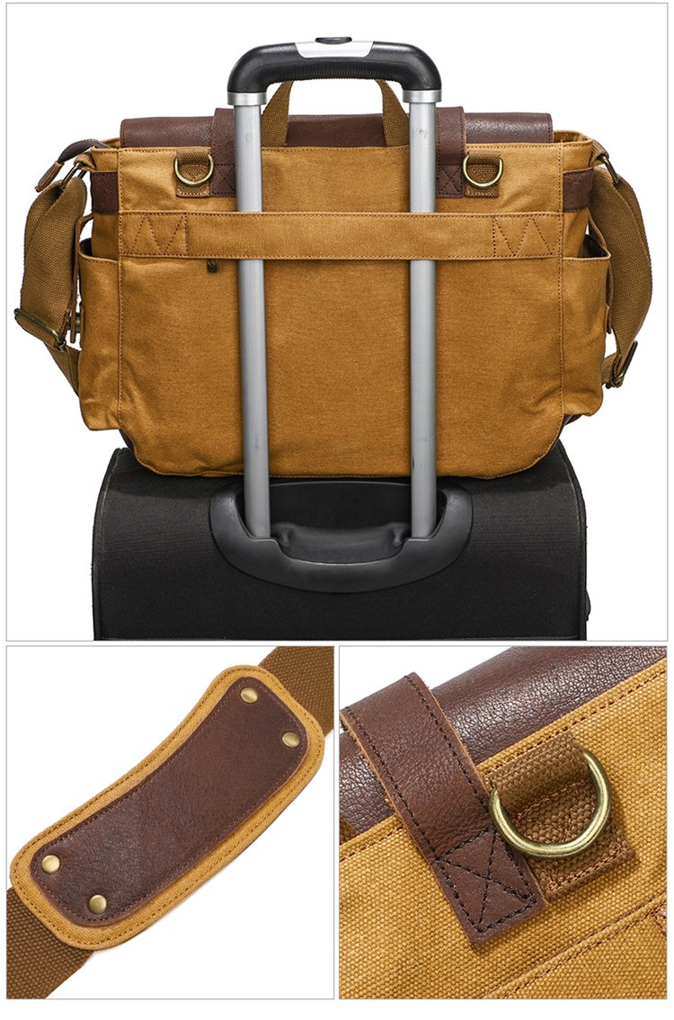 カメラ バッグ 多機能仕切り付きヴィンテージ風カメラショルダーバッグ