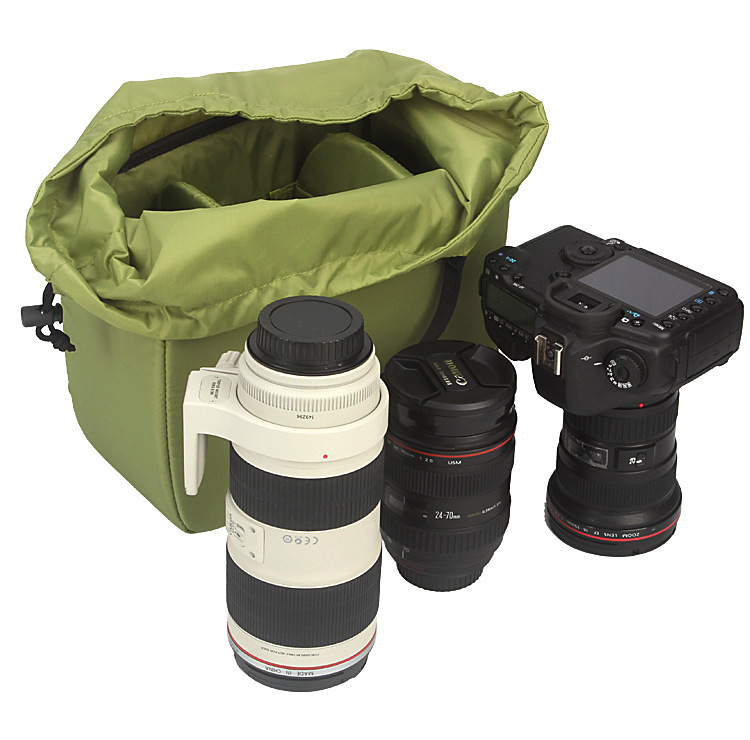 カメラ バッグ 可変式仕切り付きカメラ機材収納インナーバッグ
