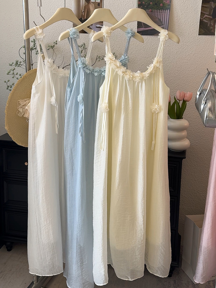 フリル付きキャミワンピース レディース 上品な肩紐調節可能 5色展開