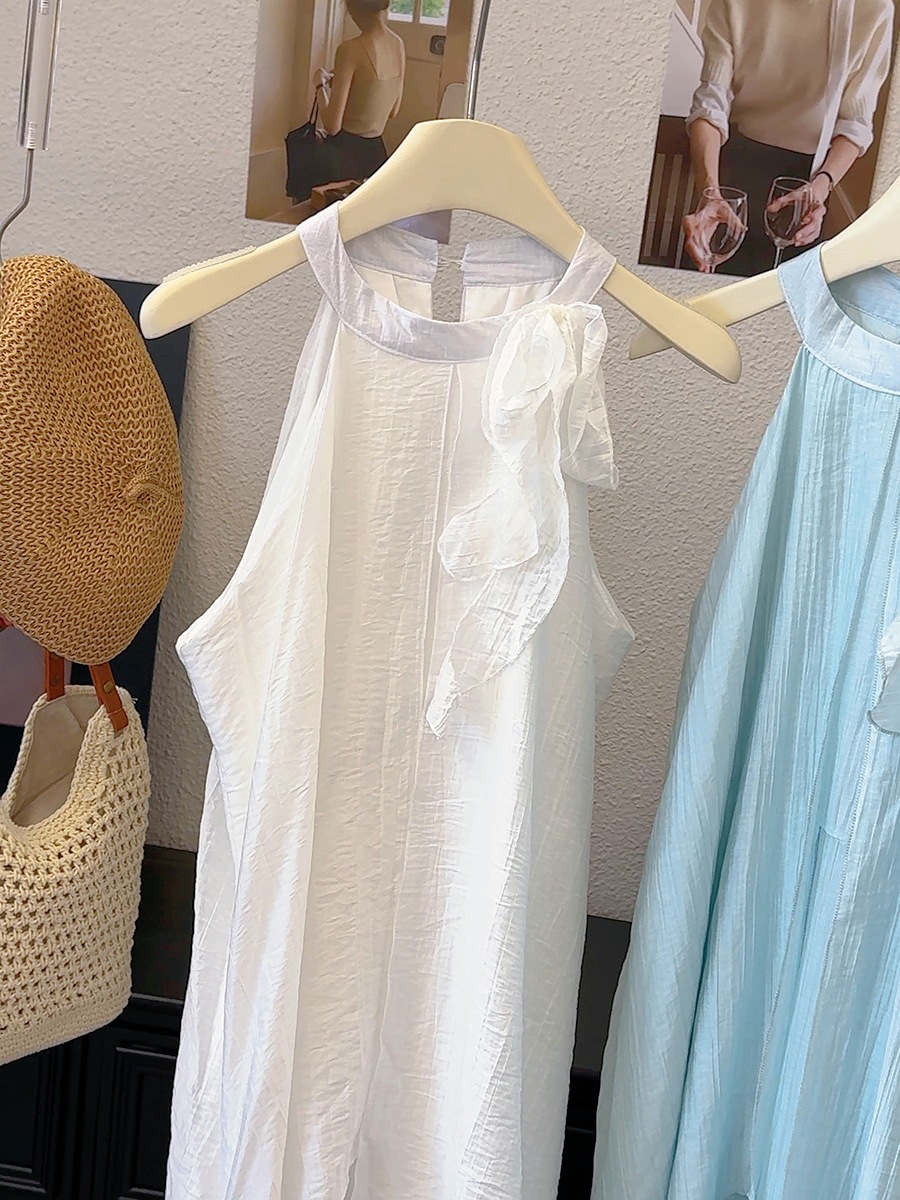 キャミワンピース レース切り替えキャミソールワンピース 上品レディース服 全4色