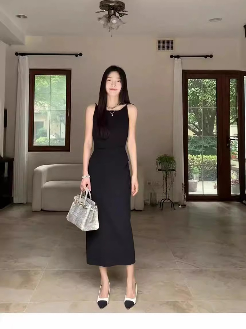 エレガントニットキャミワンピース