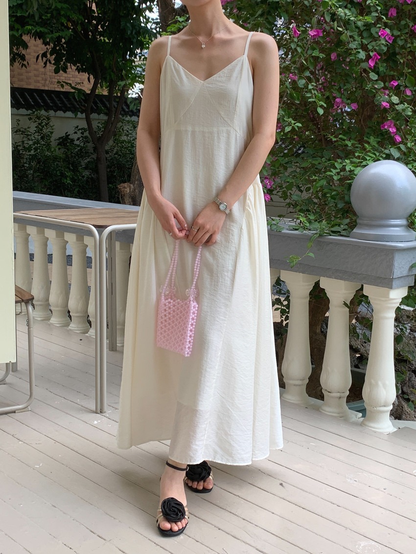 キャミワンピース 夏 韓国風キャミソール ロングワンピース