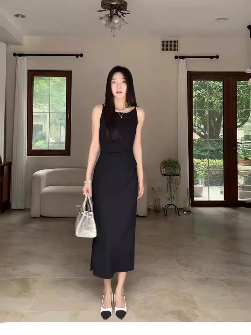 エレガントニットキャミワンピース