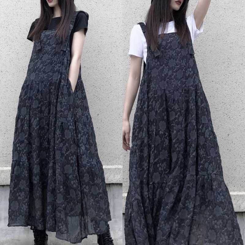 キャミワンピース 花柄ティアードキャミワンピース