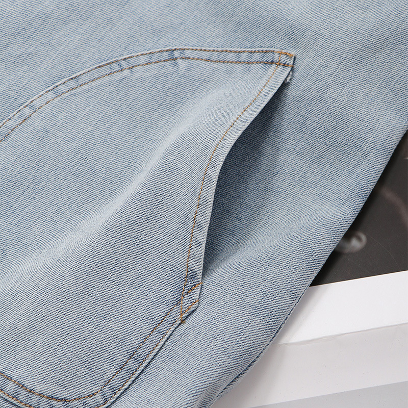 キャミワンピース 大きめポケット付きデニムキャミワンピース