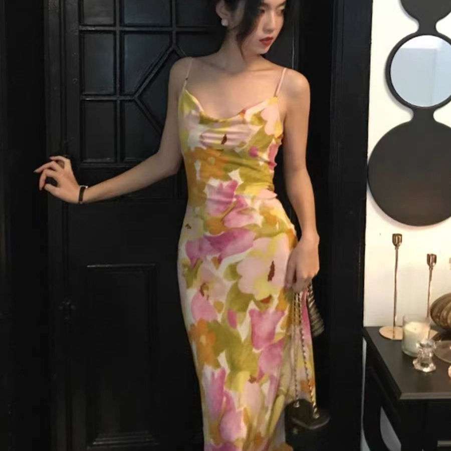 キャミワンピース 花咲く優美キャミワンピース