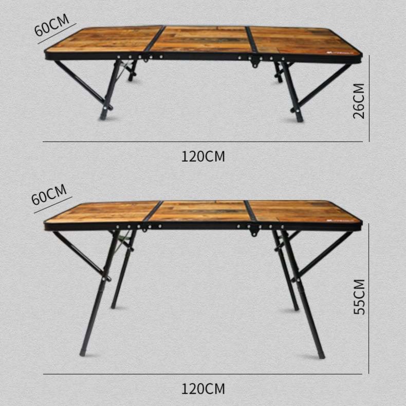 キャンプ用品 折りたたみ式アウトドアテーブル