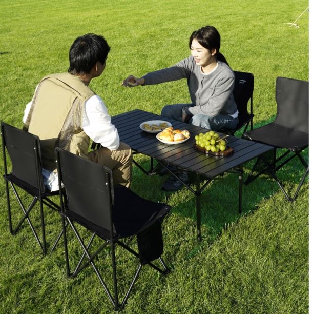 キャンプ用品 軽量折りたたみ式リラックスチェア