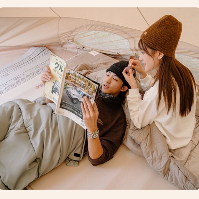 キャンプ用品 自由気ままな野外睡眠袋