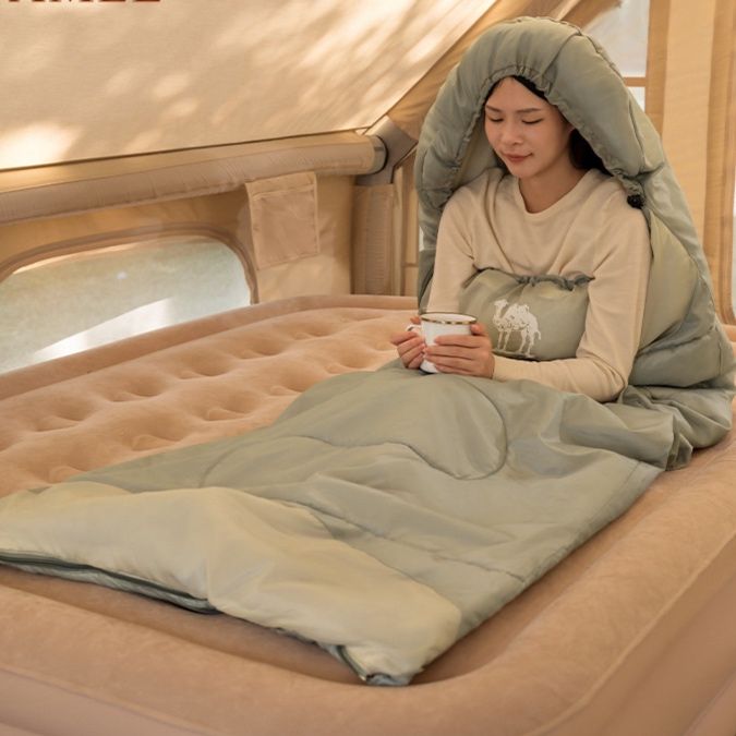 キャンプ用品 快適睡眠ポケット寝袋