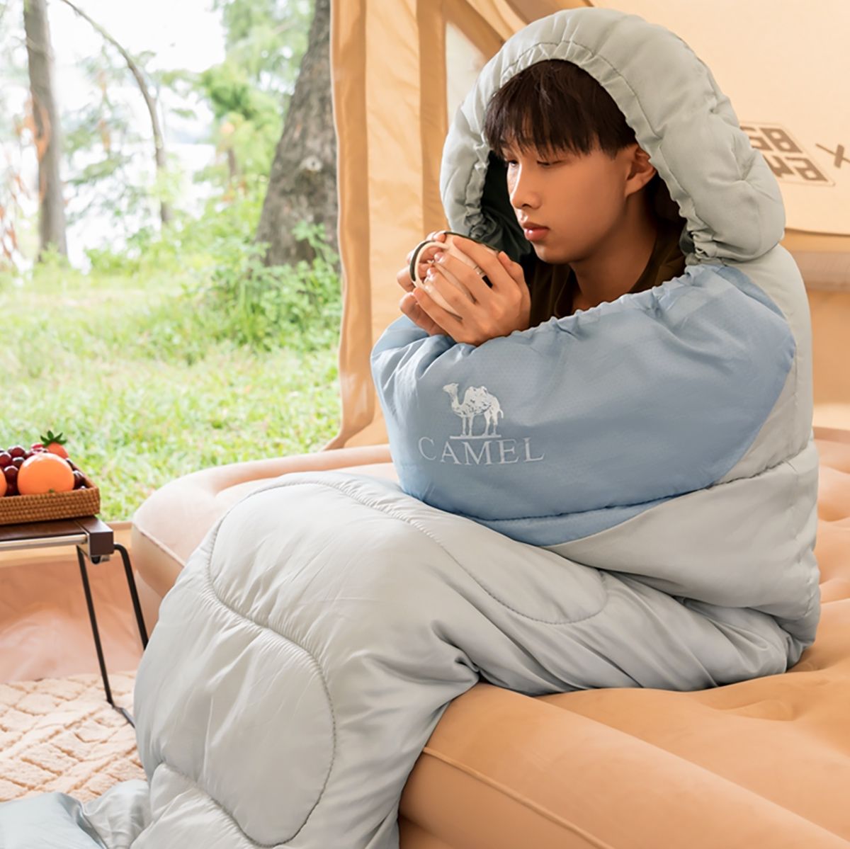 キャンプ用品 快適睡眠ポケット寝袋