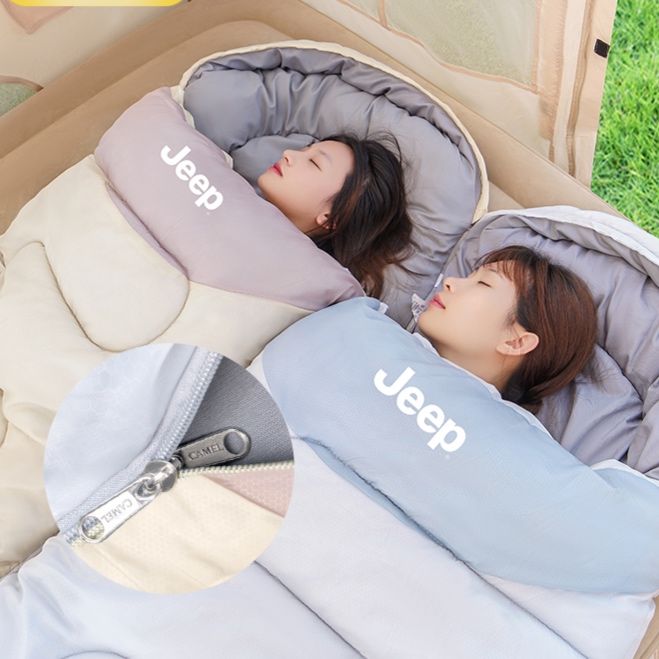 キャンプ用品 まるごと包み込む快眠寝袋