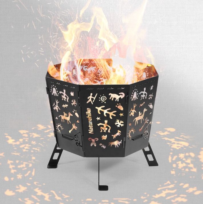 キャンプ用品 幻想模様焚き火台