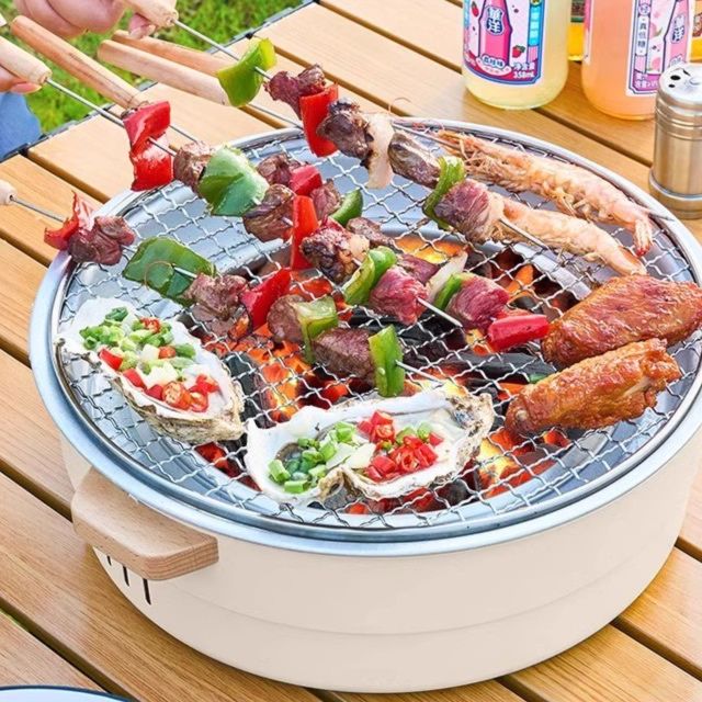 キャンプ用品 円形多用途焚き火台