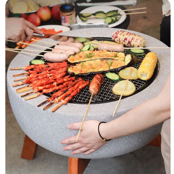 キャンプ用品 まるい団らん焚き火台