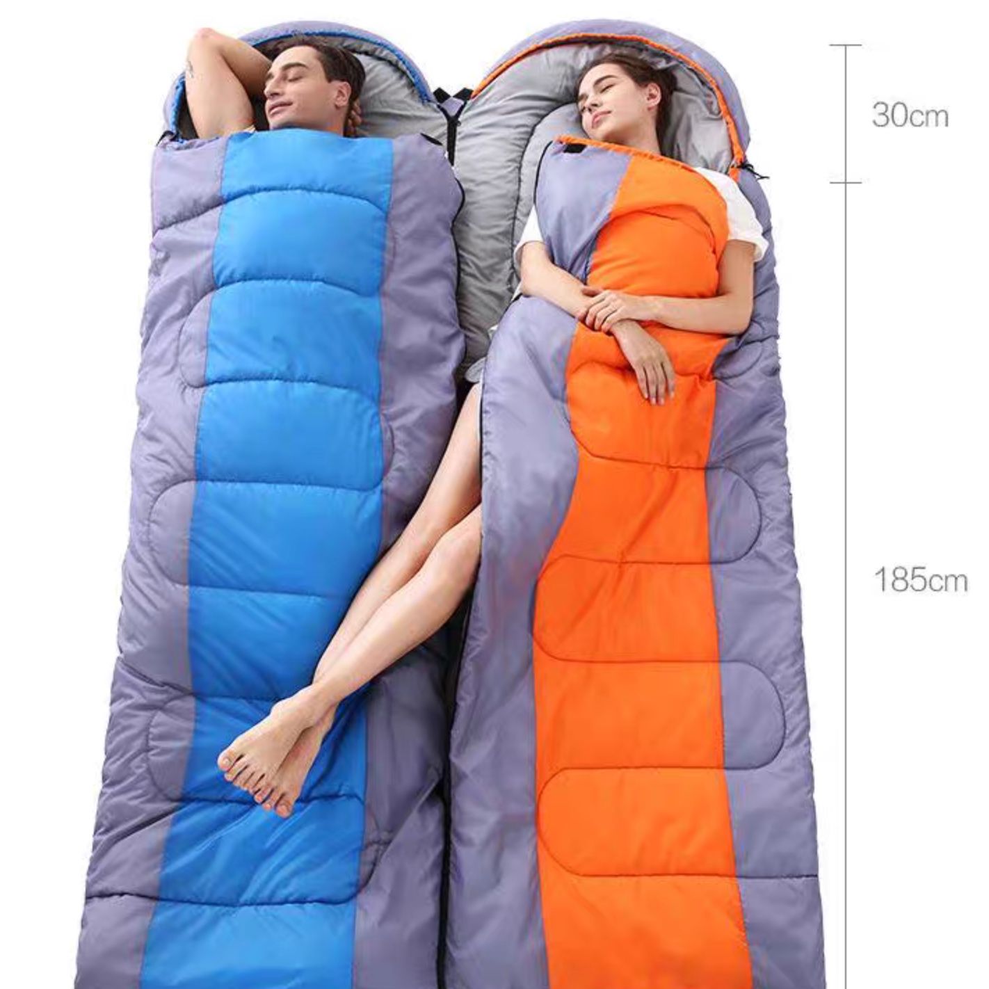 キャンプ用品 四季を楽しむ快適封筒型寝袋