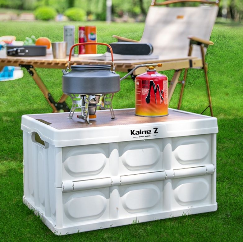 キャンプ用品 折りたたみ収納式ユーティリティテーブル