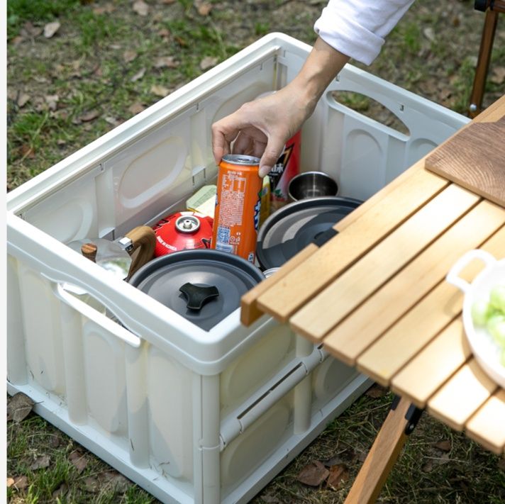 キャンプ用品 折りたたみ収納式ユーティリティテーブル