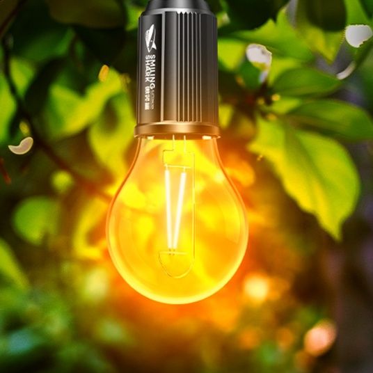 キャンプ用品 夜空を照らす電球型ランタン
