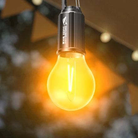 キャンプ用品 夜空を照らす電球型ランタン
