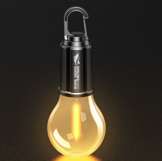 キャンプ用品 夜空を照らす電球型ランタン